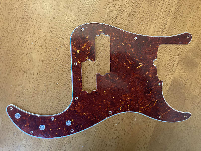 Pickguard fender 5 string precision bass tortoise reverb