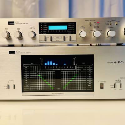Vintage Sansui ⚡C-77 Pre Amp & B-77 Power Amplifier (60 WPC) Serviced + Cleaned image 2