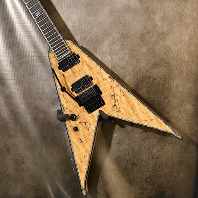 B.C. Rich Left Handed JR-V Extreme Exotic FR 2022 - Spalted Maple Lefty Guitar image 2