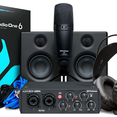 PreSonus AudioBox 96 Studio Recording Kit 25th outlet Anniversary Edition Studio One