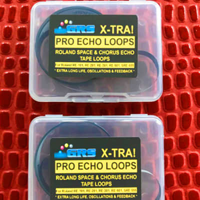 2 OPTIONAL LENGTH, 4 METER LONG GRS X-TRA BRAND PRO ECHO TAPE LOOPS FOR ALL ROLAND SPACE ECHO's