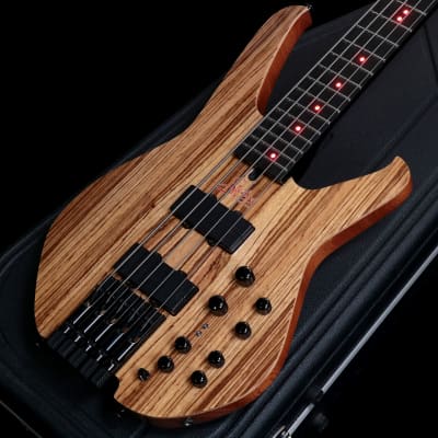 STATUS Series-3 5strings Headless Zebrawood Facing w/Tri Color LED [SN 10163815] (02/12) for sale