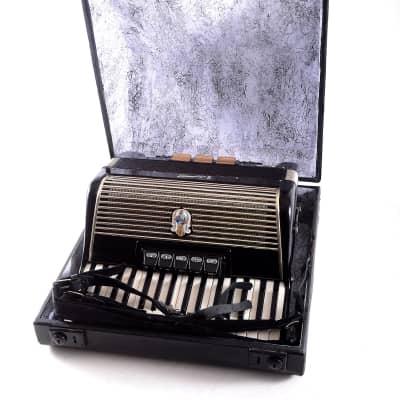 Rare Vintage German Made Top Piano Accordion Weltmeister Gigantilli I 80 bass, 8 sw. from the golden era + Hard Case and Shoulder Straps - Top Promotional Price image 24