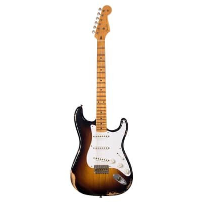 Fender Custom Shop Limited Edition 70th Anniversary 1954 Stratocaster Hardtail Relic - Wide Fade 2 Tone Sunburst - 1 off Electric Guitar NEW! image 6
