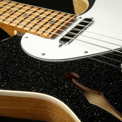 Suhr Eddie's Guitars Exclusive Custom Classic T Roasted - Black Sparkle image 17