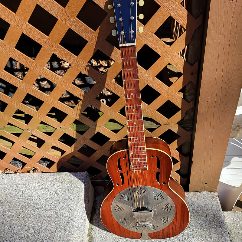 National Wooden Body Resonator Guitar  1930's  Mahogany? image 1