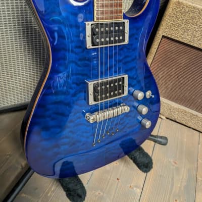 Ibanez SZ520QM 2010s - Blue quilted maple top for sale