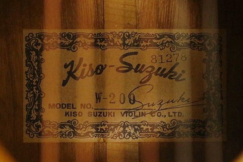 Vintage 1970's Kiso Suzuki W-200 High quality acoustic