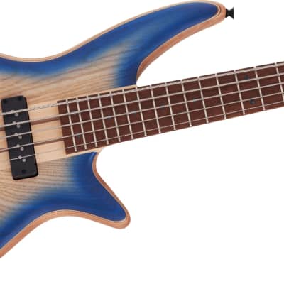 Jackson Pro Series Spectra V 5-String Electric Bass Guitar, Blue Burst Finish image 5