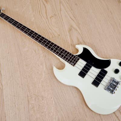 Edwards by ESP E-J-90MF J Luna Sea Signature SG Electric Bass White Japan |  Reverb