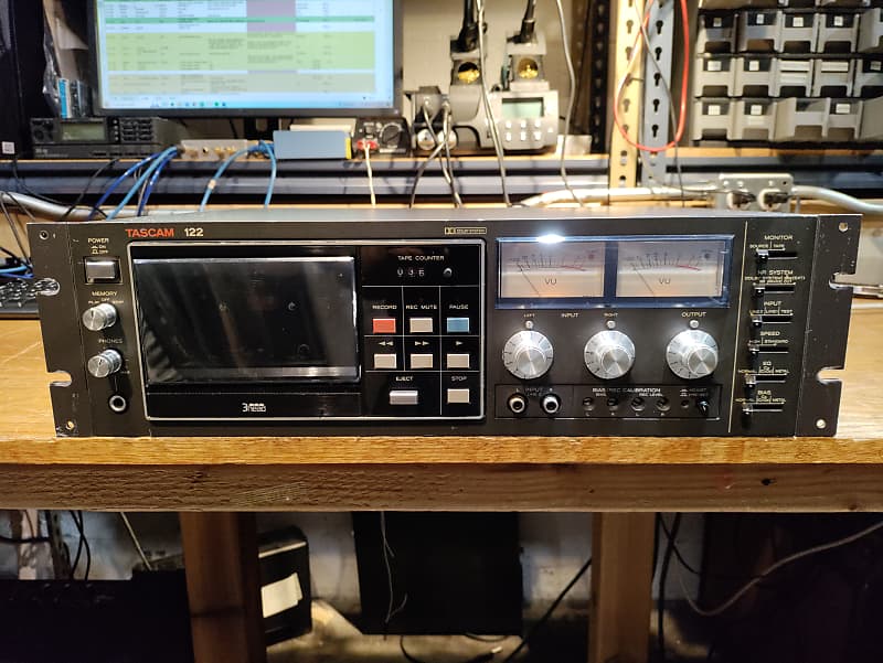 TASCAM 122 rack mount cassette player and recorder image 1