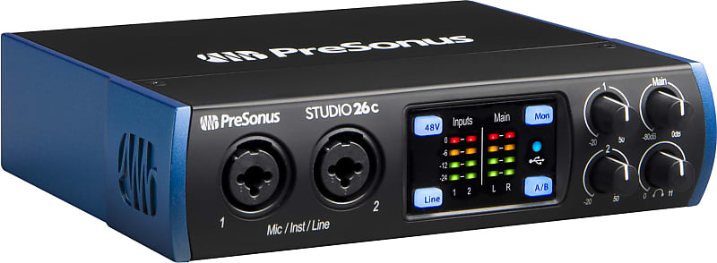 Presonus Studio 26C USB-C Audio/MIDI Interface image 1