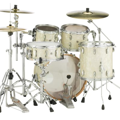 Pearl Session Studio Select Nicotine White Marine Pearl 20x14/10x7/12x8/14x14 Drums Shell Pack & GigBags Dealer image 8