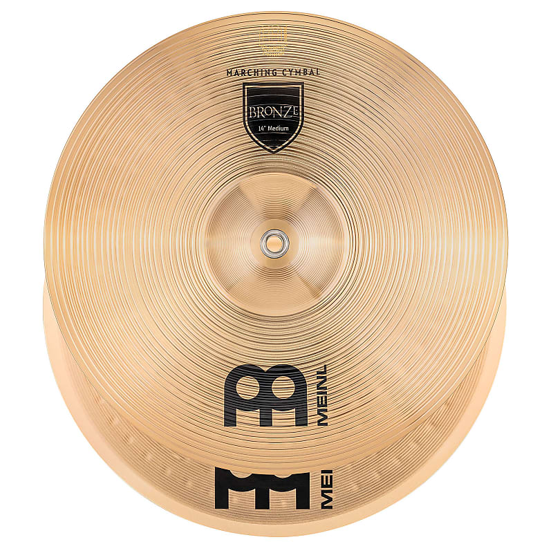 Meinl Student Bronze MA-BZ-14M 14" Marching Cymbals image 1