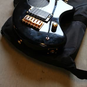 Fernandes Nomad Travel Guitar Built in Speaker 1990's Black Gold image 7