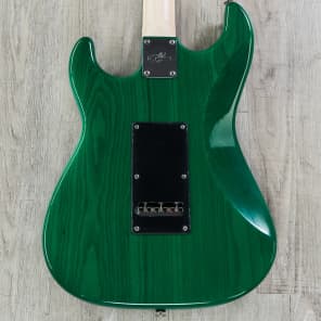 G&L USA S-500 Guitar, Clear Forest Green, Rosewood Board