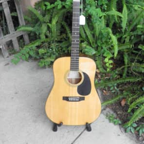 Recording King RD 10 10 Series All Solid Dreadnought Natural Gloss Reverb Canada