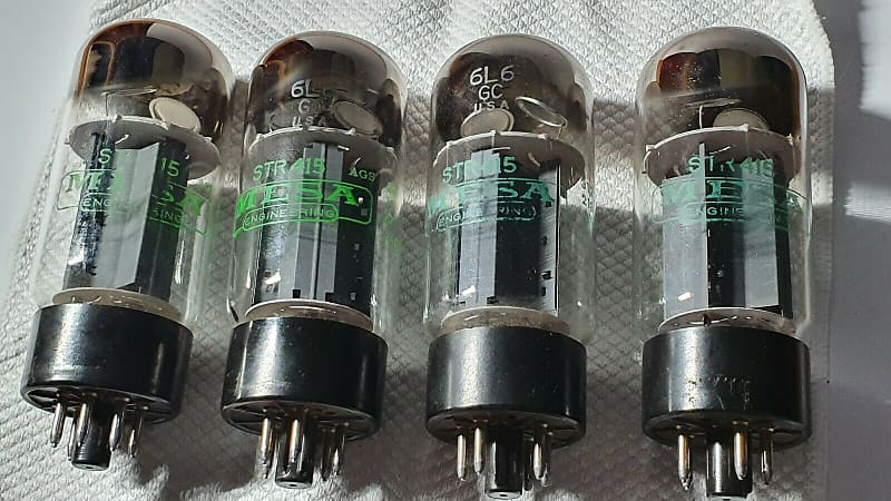 Sylvania USA 6L6GC NOS power tubes (Mesa STR-415 Green label) röhre, valvola