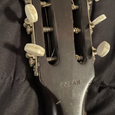 1960’s Made in Japan Douglas  Parlor  acoustic guitar Faux sunburst image 11