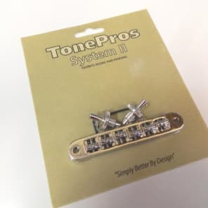 TonePros TP6R-N Tune-O-Matic Bridge with Roller Saddles