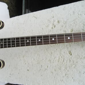Conqueror EB-2 Bass Guitar, 1960's, Japan, Burgandy, Very Cool image 11