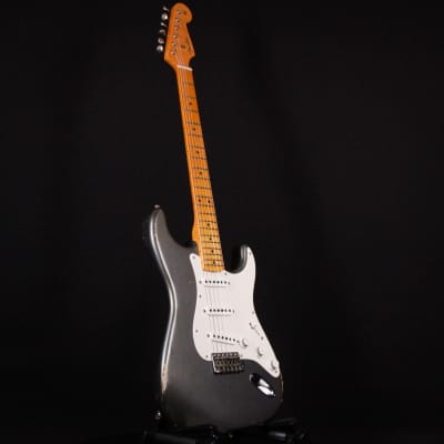 Fender Custom Shop Masterbuilt Todd Krause 1957 / 57 Stratocaster Relic Charcoal Frost Metallic 2023 (R130367) image 10