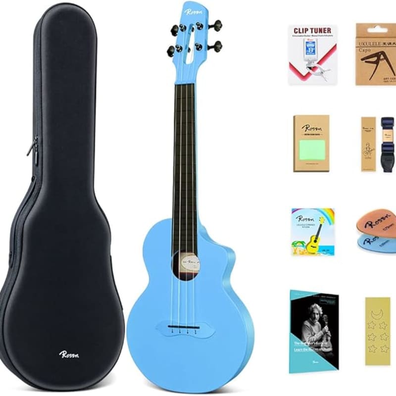 Hricane Concert Ukulele Spalted Maple 23 Inch Ukelele for Beginners,  Cutaway Ukulele Professional Wood Uke with Glossy Satin Body Ukulele Stater  Kit