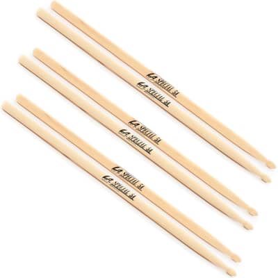 Promark LA Special 5A Wood Tip Drum Sticks (3 Pair Bundle)