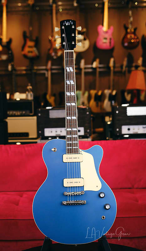 Josh Williams Stella Jr. Electric Guitar #276 - Lightly Relic'd Pelham Blue Finish with  Lollar P90 Soapbar Pickups! image 1