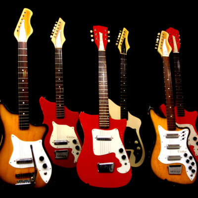 ALAMO Guitar Collection. 6 Guitars sold as single lot. 1964-67. Rare. Collectible. 5 Fiesta, 1 Fury. image 21
