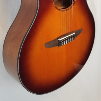 Yamaha NTX1 Acoustic Electric Nylon String Classical Guitar, Brown Sunburst image 4