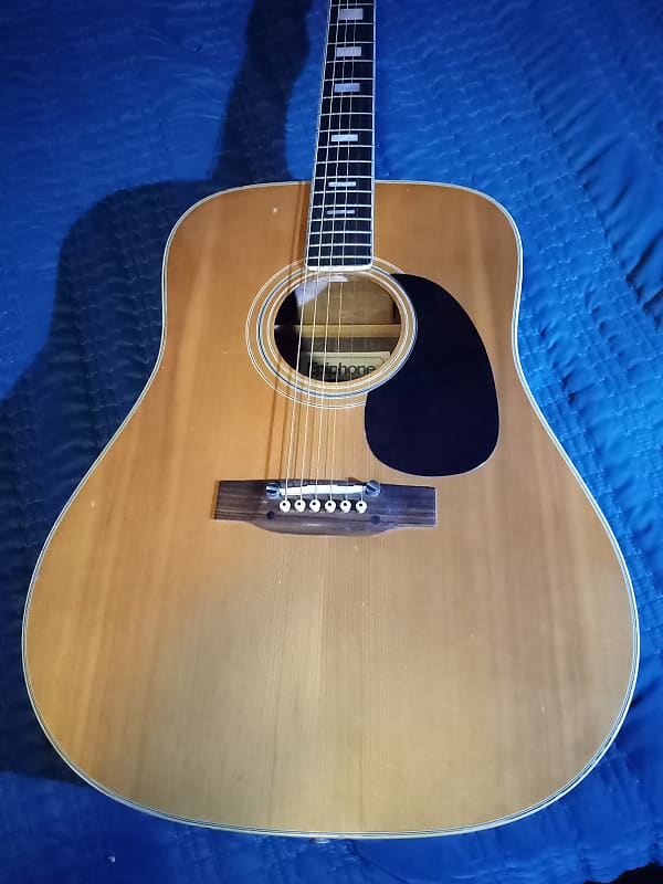 Epiphone FT-150 Dreadnought Acoustic  1977 Natural Made In Japan Norlin Era By Gibson image 1