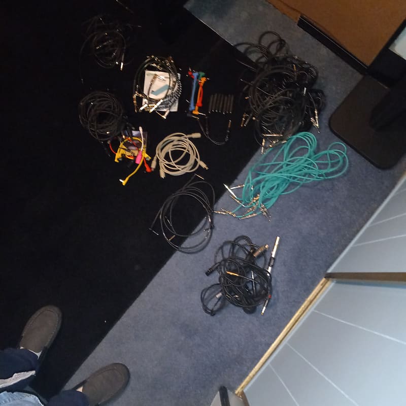 Guitar, midi, microphone, adapters and cords Reverb