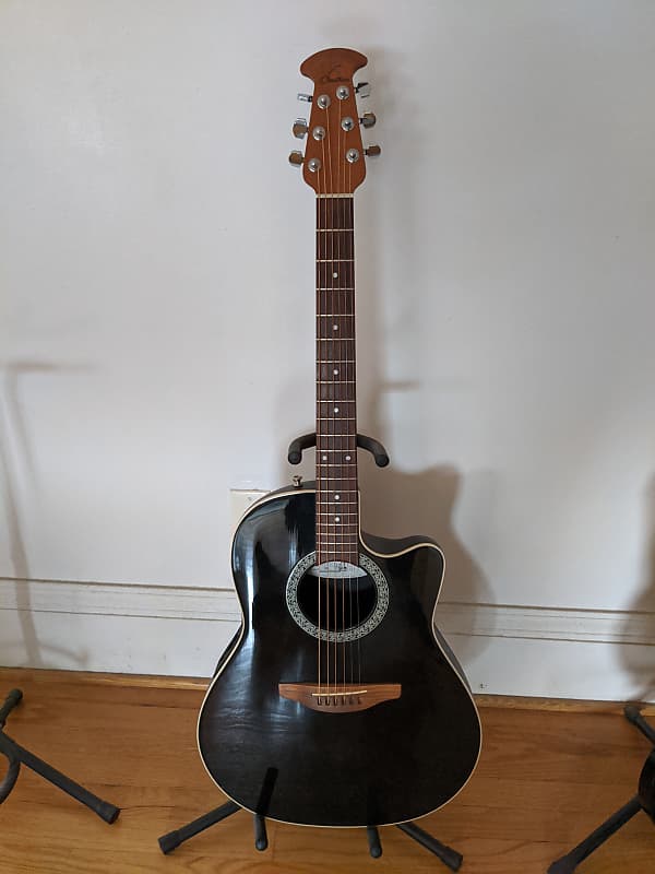 Ovation 1861 Standard Balladeer (Made in USA, 2000s) Black w