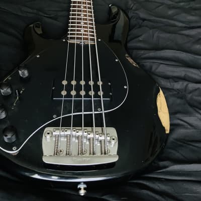 Music Man early 90s left handed 5 string bass Stingray 5 1992 - Black image 13