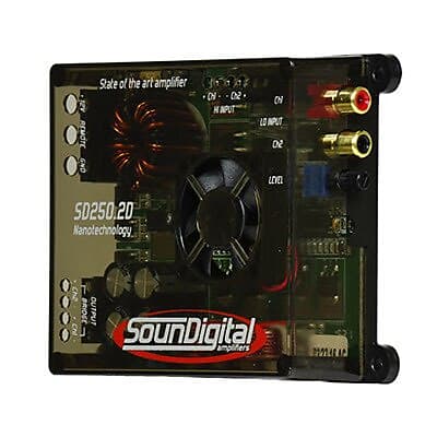 Soundigital 250.2D NANO 4-Ohm 250W RMS Class D 2-Channel Car Audio Amplifier