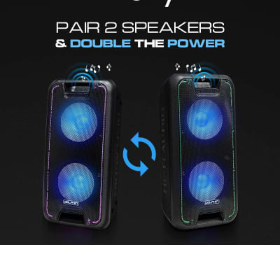 Dolphin SP-210RBT Party Speaker Wireless Bluetooth w/Wheels for Parties, Karaoke, DJ Speakers, Long Battery Life image 7