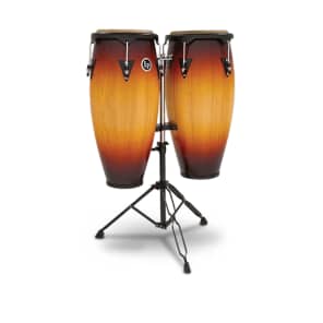 Latin Percussion LP646NY-VSB City Series 10" / 11" Conga Set w/ Stand