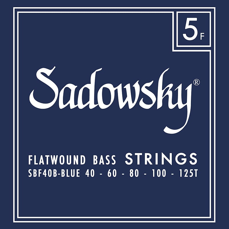 Sadowsky Blue Label SS Flatwound Taperwound Bass Strings; | Reverb
