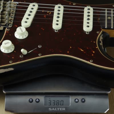 Fender Custom Shop 61 Strat Heavy Relic, Black CZ558643 image 5