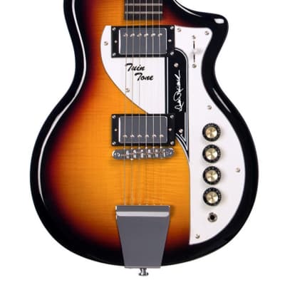 Airline Twin Tone The Duke Signature Flamed Top Basswood Body Bolt-on Neck 6-String Electric Guitar image 3