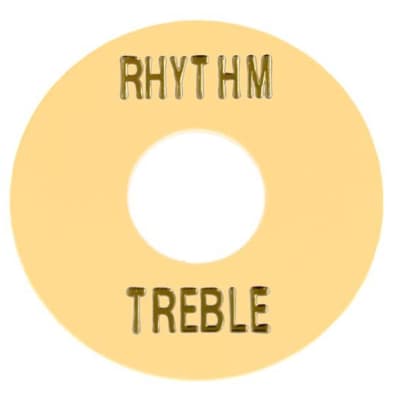 Cream Plastic Rhythm Treble Ring image 1