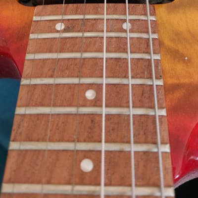 RARE Suzuki Electric Guitar 'Since 1953' HSS Bolt-On 24-Fret Red/Orange/Gold image 12