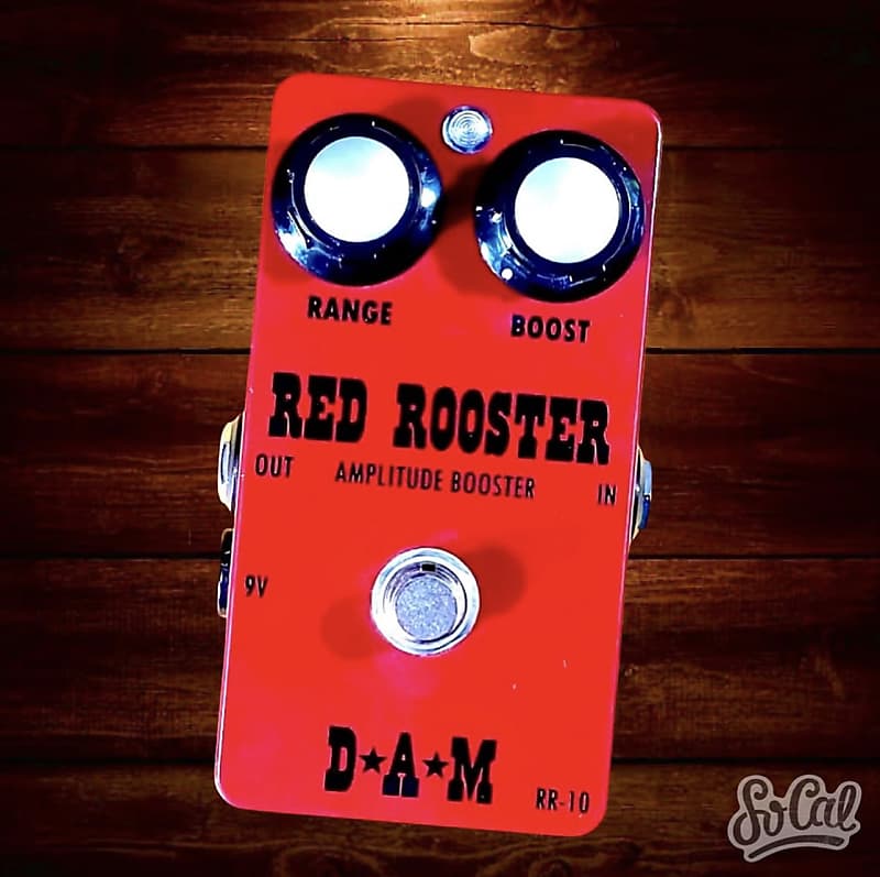レアD.A.M Red Rooster / Germanium Booster D*A*M Red Rooster Booster | Reverb