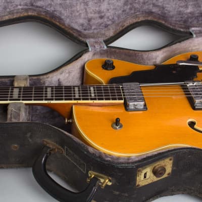 Guild Duane Eddy DE-400 B Thinline Hollow Body Electric Guitar (1967), ser. #EH-250, original black hard shell case. image 13
