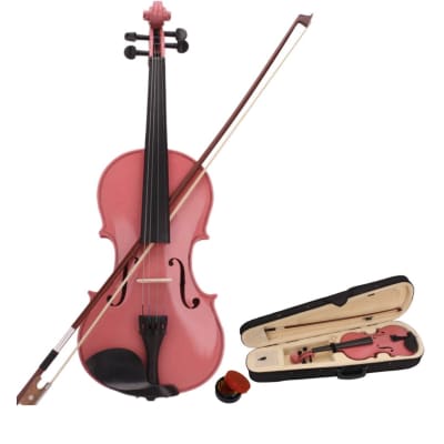 OEM 4/4 Beginners Student Pink Violin Fiddle With Case & Bow 2023 image 1