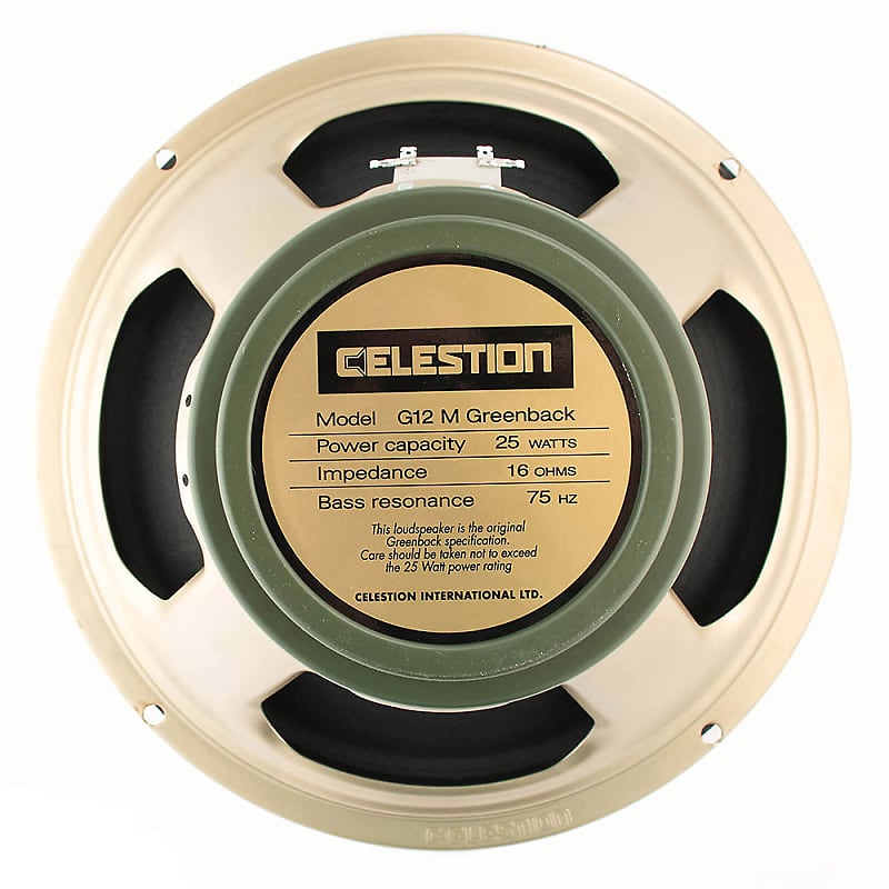 Celestion G12M Greenback 12" 25-Watt 16ohm Guitar Amp Speaker image 1