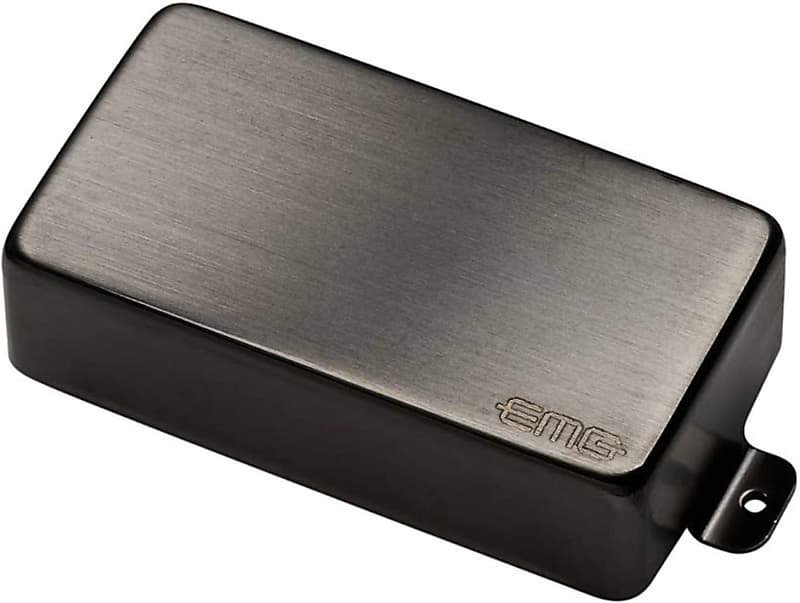 EMG 60 MetalWorks Active Ceramic Humbucker Guitar Pickup, Brushed Black  Chrome