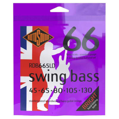 Rotosound Swing Bass Guitar Strings - Double Ball End 5-String 45-130