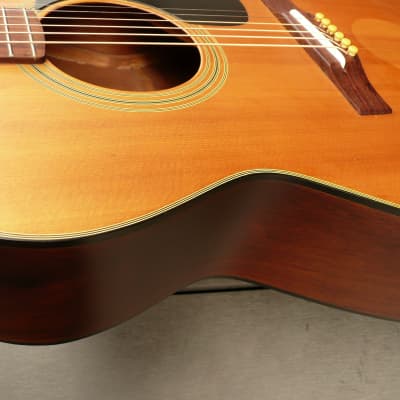 Maruha F-100M D size guitar by F.Hashimoto 1970's Natural